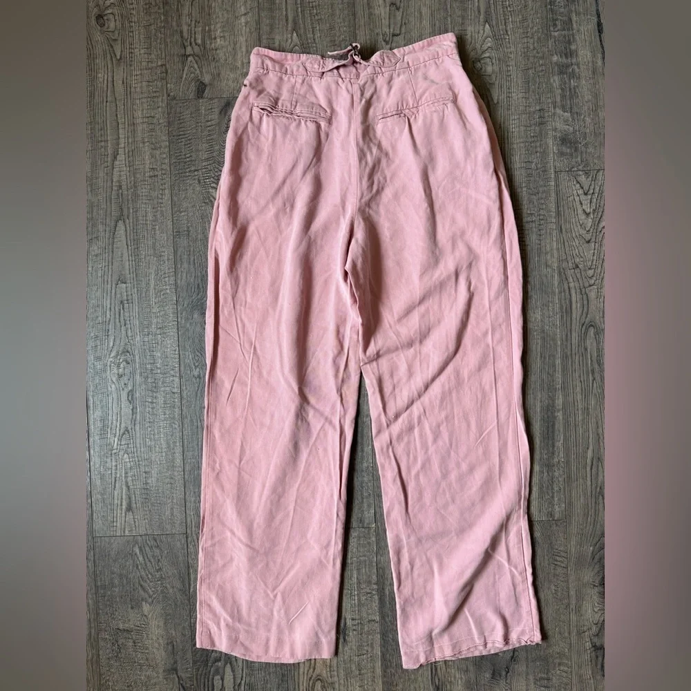Free People Gabbie Pleated Trouser in Rose- Size 0